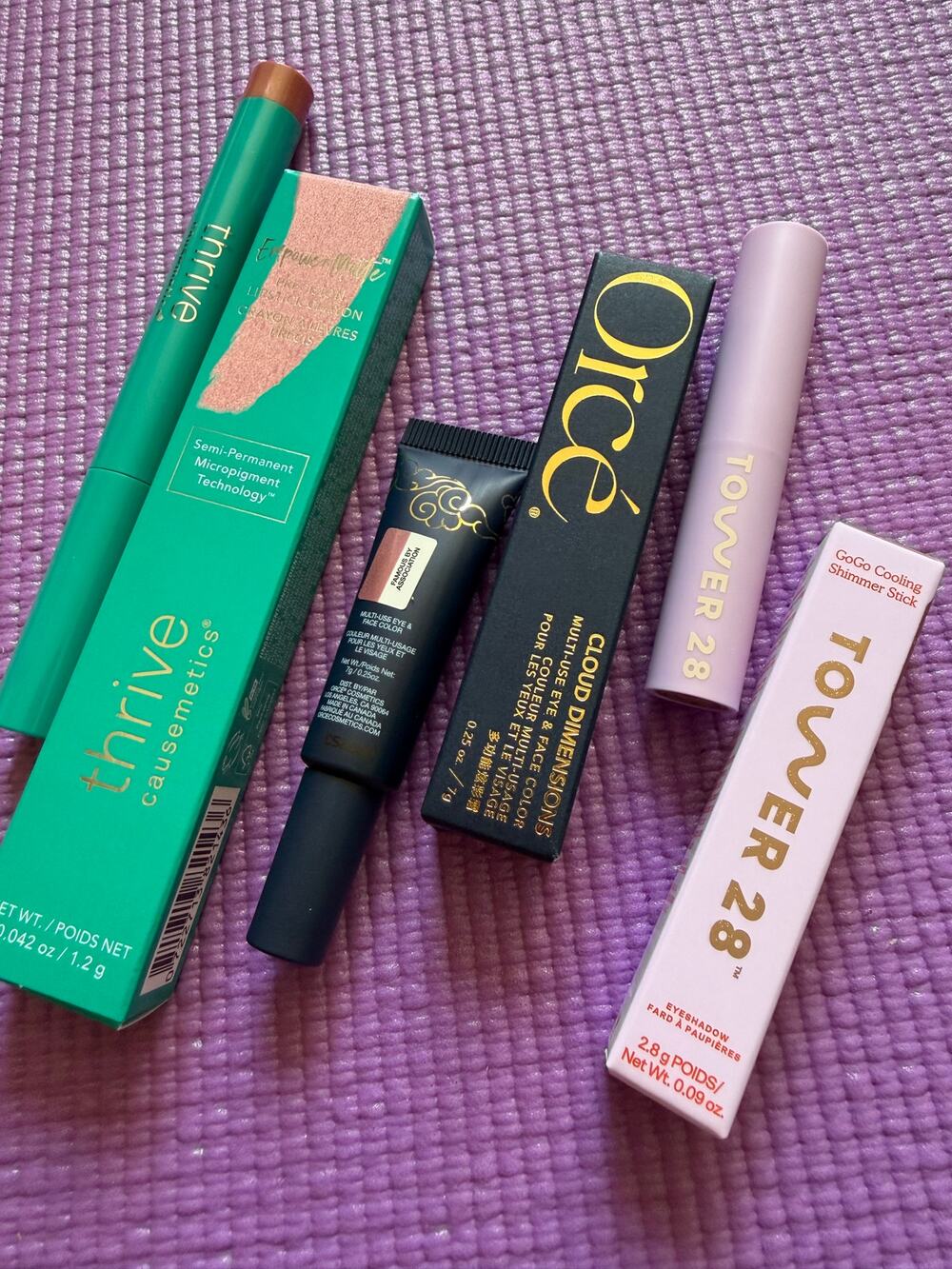 New Thrive Causemetics Lip Crayon Tower 28 Eyeshadow Orcé Face Color Lot